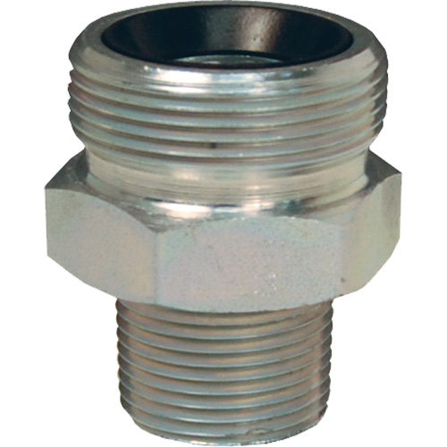 Boss Ground Joint Spud, Iron, 2", Male NPT Cam Industrial