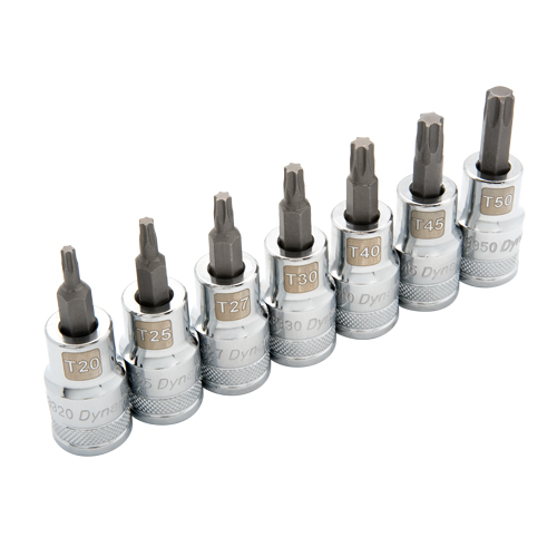 Standard Length Socket Set, Torx&reg;, 1/2" Drive, 7 Pcs Cam Industrial