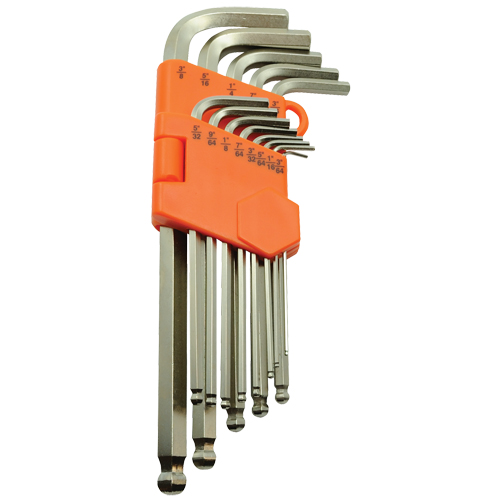 Ball End Hex Key Set, 13 Pcs., Imperial Cam Industrial