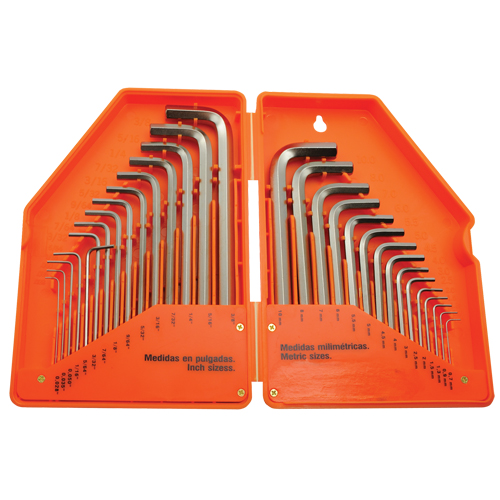 Hex Key Set, 30 Pcs., Metric & Imperial Cam Industrial