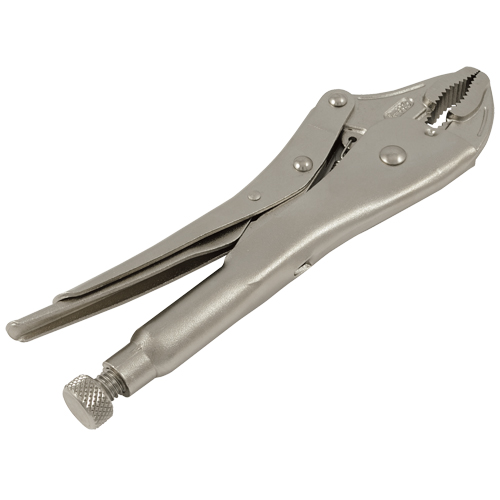 Locking Pliers, 10" Length, Curved Jaw Cam Industrial