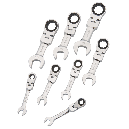 Stubby Wrench Set, Combination, 8 Pieces, Imperial Cam Industrial