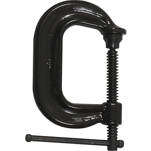 Regular-Duty Deep Throat C-Clamp, 2" (51 mm) Capacity, 2-1/8" (54 mm) Throat Depth Cam Industrial