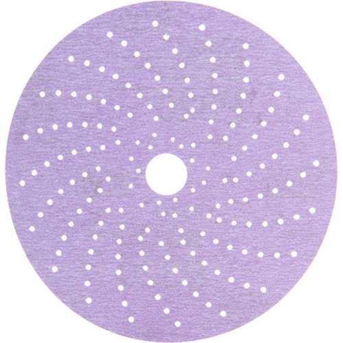 Hookit Purple Clean Sanding Disc, 6" Dia., 320+ Grit, Aluminum Oxide Cam Industrial