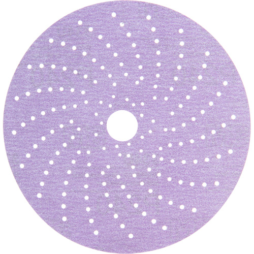 Disque de ponçage net mauve Hookit, dia 6", Grain P240, Oxyde d'aluminium, Poids C Cam Industrial