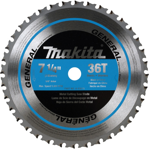 CERMET Tipped Saw Blade, 7-1/4", 36 Teeth, Metal Use Cam Industrial