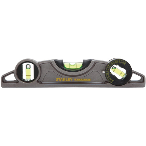 Fatmax&reg; Cast Torpedo Level, 9" L, Aluminum, 3 Vials, Magnetic Cam Industrial