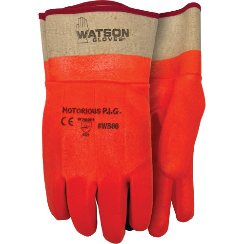Notorious P.I.G. Gloves, One Size, Nitrile/PVC Coating, Jersey Shell Cam Industrial
