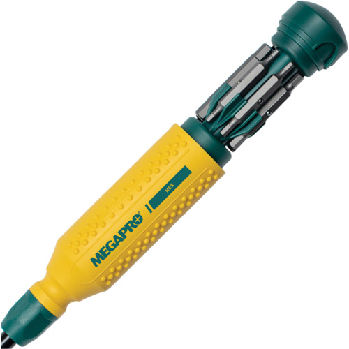Original Hex 15-in-1 Multi-Bit Screwdriver, 8-37/50" L, Textured Handle Cam Industrial