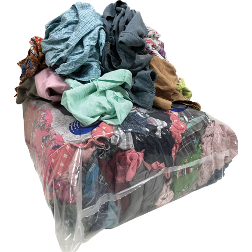 Special Wiper Rags, Mix Colours, 20 lbs. Cam Industrial