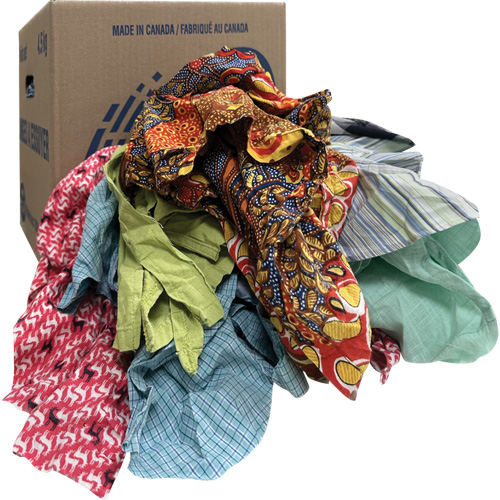 Chiffons d'essuyage, M&eacute;lange de couleurs, 10 lb Cam Industrial