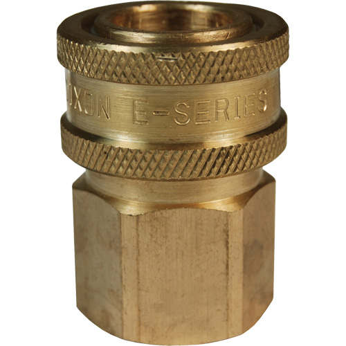 DQC E-Series Straight-Through Interchange Coupler, Brass, 3/4", Female NPTF, 1700 PSI Cam Industrial