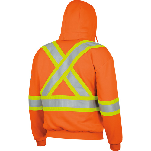 338SF Flame-Resistant Zip Style Hoodie, Men's, X-Large, High Visibility Orange, 22 cal/cm² Cam Industrial