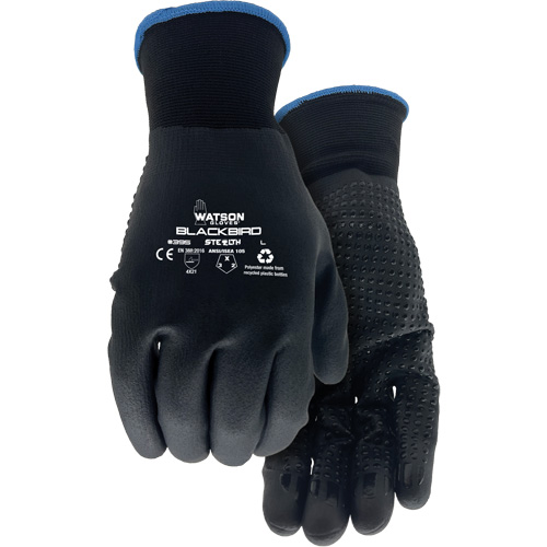 Gants enduits Stealth Blackbird, T-Grand, R&ecirc;vetement Nitrile micromousse, Calibre 15, Enveloppe en Polyester Cam Industrial