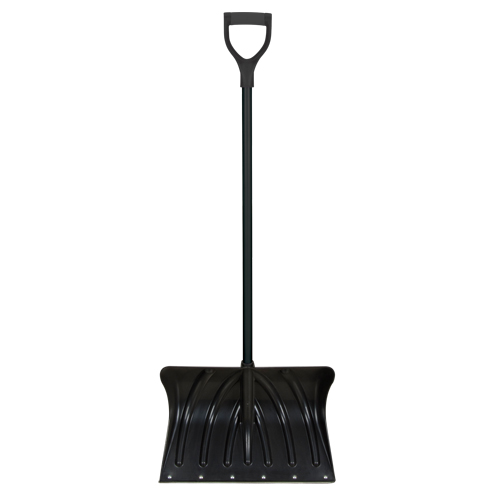 Pelle &agrave; neige en poly avec bande d'usure en acier, Lame Polypropyl&egrave;ne, Largueur 19-3/4", Manche Prise en D, Bande d'usure Compris Cam Industrial