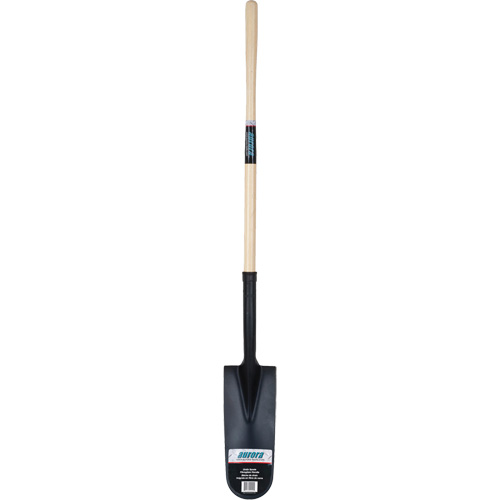 Drain Spade Shovel, Tempered Steel, 14" x 6" Blade, 46" L, Straight Handle Cam Industrial