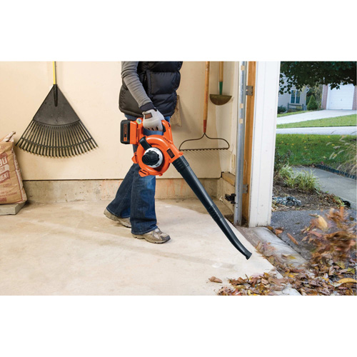 Max* Cordless Sweeper/Vacuum Kit, 40 V, 120 MPH Output, Battery Powered Cam Industrial
