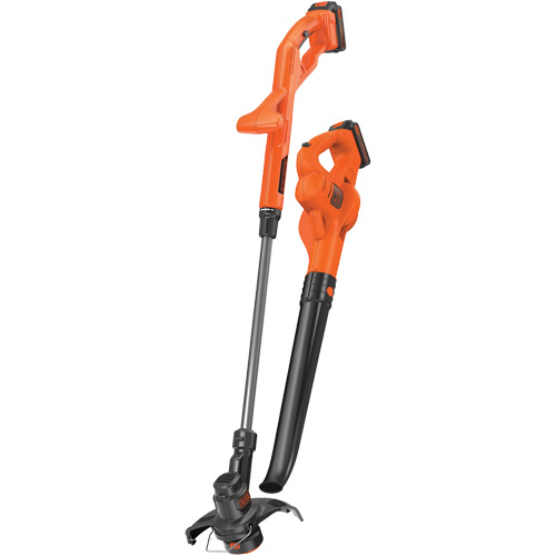 Max* String Trimmer/Edger & Hard Surface Sweeper Combo Kit, 10", Battery Powered, 20 V Cam Industrial