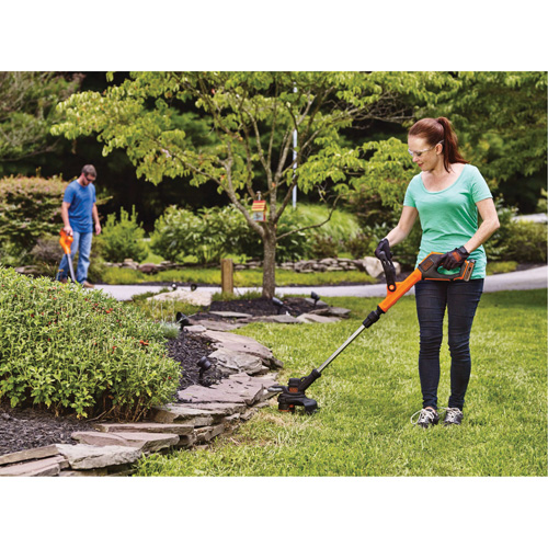 Max* Cordless 2-Speed String Trimmer/Edger Kit, 12", Battery Powered, 20 V Cam Industrial