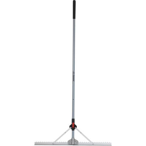 R&acirc;teau &agrave; niveler pour am&eacute;nagement paysager avec t&ecirc;te pliante, Manche Fibre de verre, 36" la, Lame Aluminium Cam Industrial