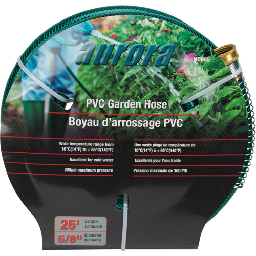 Tuyau de jardin, PVC, 5/8" dia x 25' Cam Industrial