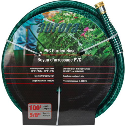 Tuyau de jardin, PVC, 5/8" dia x 100' Cam Industrial