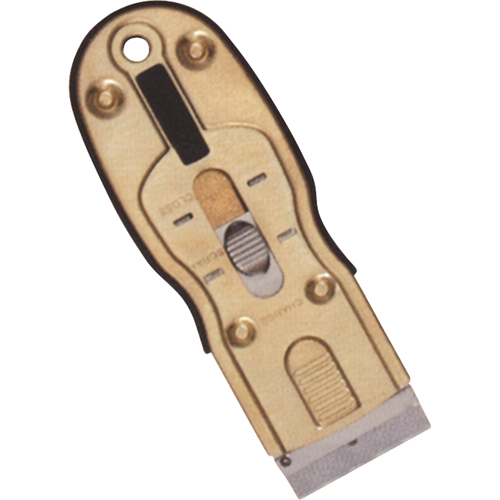 Ergonomic Razor Scrapers, Carbon Steel Blade, 1-1/2" Wide, Rubber Handle Cam Industrial