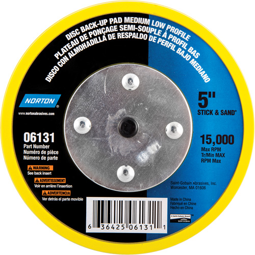 Back Up Pads For PSA & Hook And Loop Paper Discs Cam Industrial