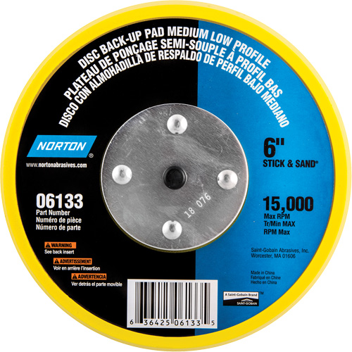 Back Up Pads For PSA & Hook And Loop Paper Discs Cam Industrial