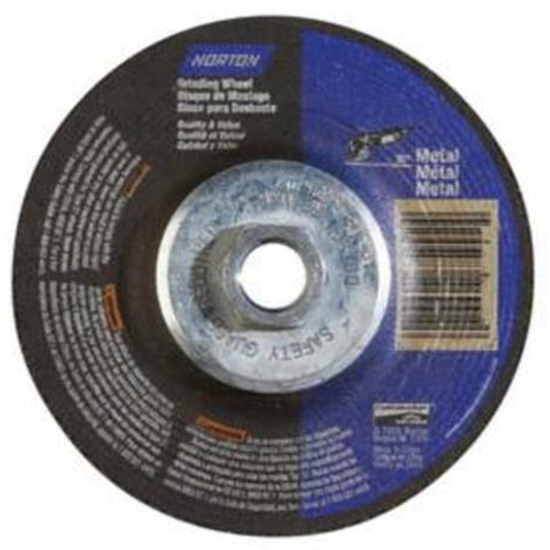 Meules pour le m&eacute;tal, 4-1/2" x 1/4", Arbre 5/8"-11, Oxyde d'aluminium, Type 27 Cam Industrial