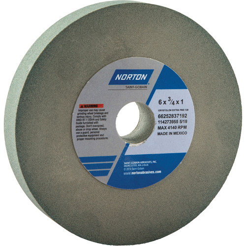 Meules pour rectifieuses d'&eacute;tabli - Meules Gemini, 6" x 3/4", Arbre de 1" Cam Industrial