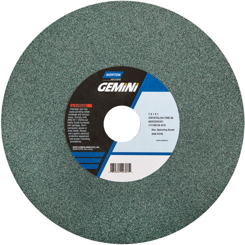 Bench Grinding Wheels - Gemini, 6" x 1", 1" Arbor Cam Industrial
