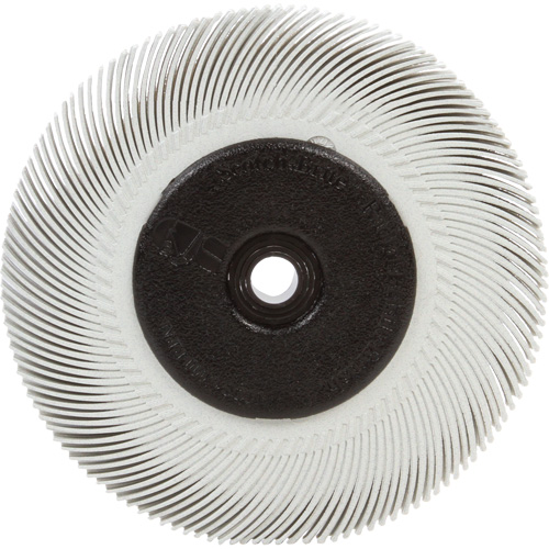 Scotch-Brite Radial Bristle Brush, Ceramic, 120 Grit, 6" Dia. Cam Industrial