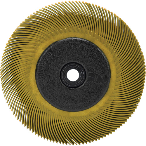 Scotch-Brite Radial Bristle Brush, Ceramic, 80 Grit, 6" Dia. Cam Industrial