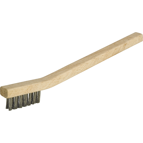 Petites brosses industrielles de nettoyage, Acier inoxydable, 3 x 7 rangs de fils, Longueur 7-3/4" Cam Industrial