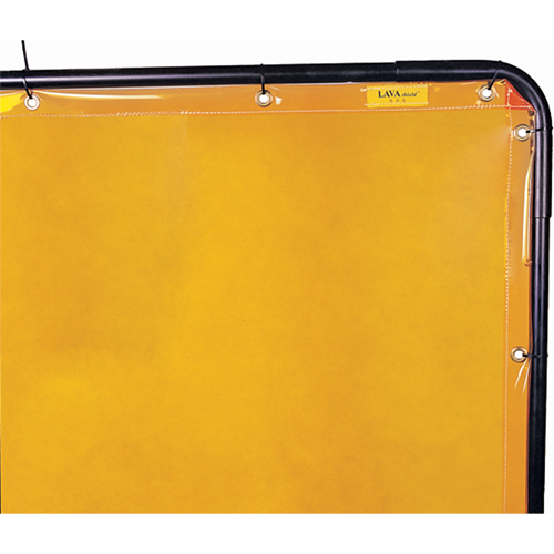 Rideau Lavashield, 68,5" x 68,5", Transparence &eacute;lev&eacute;, Jaune Cam Industrial