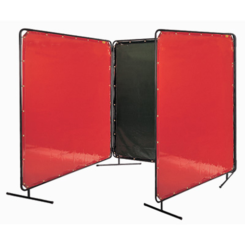 Welding Screen and Frame, Orange, 6' x 6' Cam Industrial