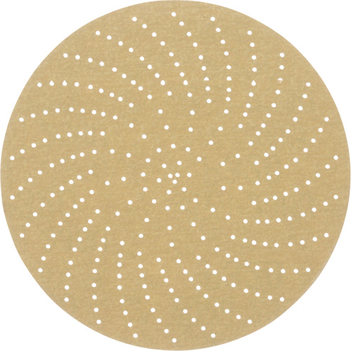 Hookit Clean Sanding Disc, 6" Dia., P320 Grit, Aluminum Oxide, C-Weight Cam Industrial