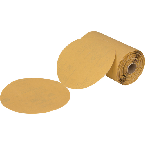 Stikit 216U Gold Paper Disc Roll, 6" Dia., P360 Grit, Aluminum Oxide Cam Industrial