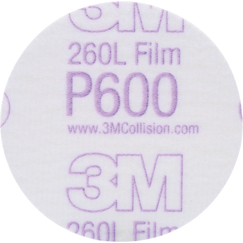 Gold Hookit Disc, 3" Dia., P600 Grit, Aluminum Oxide, C-Weight Cam Industrial