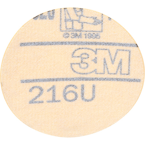 Gold Hookit Disc, 3" Dia., P320 Grit, Aluminum Oxide, C-Weight Cam Industrial