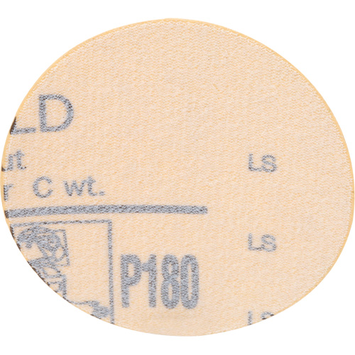 Gold Hookit Disc, 3" Dia., P180 Grit, Aluminum Oxide, C-Weight Cam Industrial