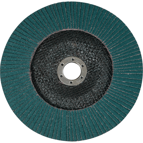 Flap Wheels - 577F Flap Discs, 4-1/2" x 7/8", Type 29, 36 Grit, Zirconium Cam Industrial