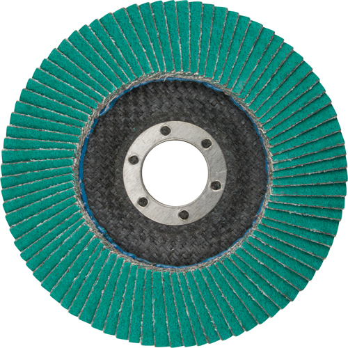 Disques &agrave; lamelles 577F, 4-1/2" x 7/8", Type 29, Grain 60, Zirconium Cam Industrial