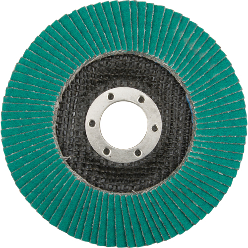 Flap Wheels - 577F Flap Discs, 4-1/2" x 7/8", Type 29, 80 Grit, Zirconium Cam Industrial