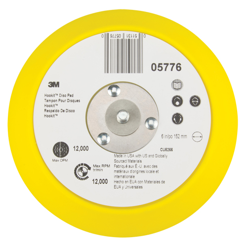 Patin pour disque Hookit, dia 6" Cam Industrial