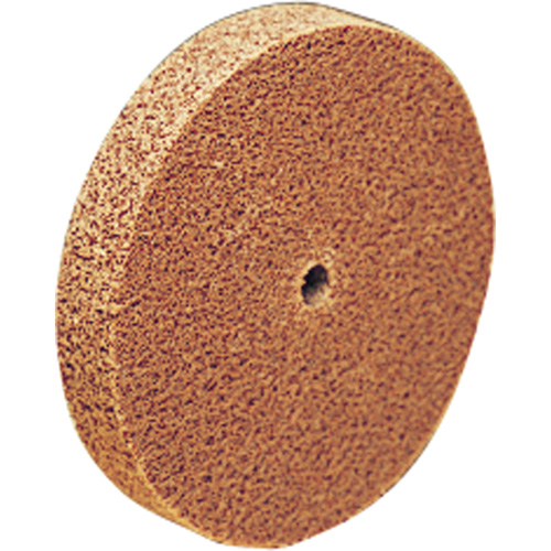 Meule d'abrasion et de polissage unitaris&eacute;e Scotch-Brite, 6" x 1/8", Arbre de 1/2", Grain de Cors&eacute;, Oxyde d'aluminium Cam Industrial