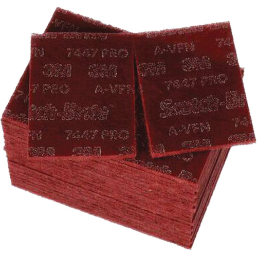 Scotch-Brite 7447 Hand Pads, Aluminum Oxide, 9" x 6", Very Fine Grit Cam Industrial