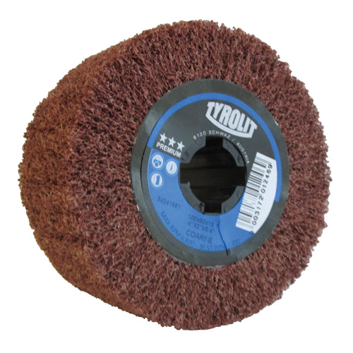 Pro-Line Surface Conditioning Drum, 4" Dia. x 2" W, 3/4" Arbor, Coarse Grit, Aluminum Oxide Cam Industrial