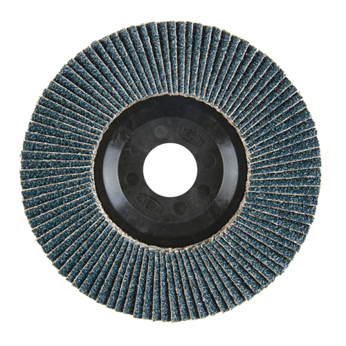 Flap Disc, 4-1/2" x 7/8", Type 27, 40 Grit, Zirconium Cam Industrial